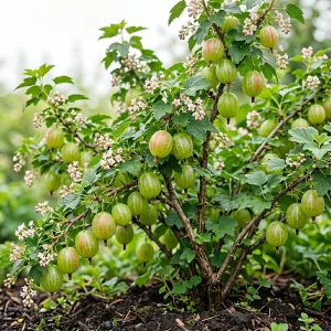 Pixwell Gooseberry Live Plant - Cold Hardy Fruiting Shrub, 6-12" Tall - Image 1