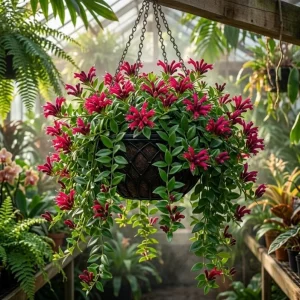 Purple Star Lipstick Plant Live, Aeschynanthus Radicans, 4 Inch Pot, Indoor Trailing Houseplant - Image 1