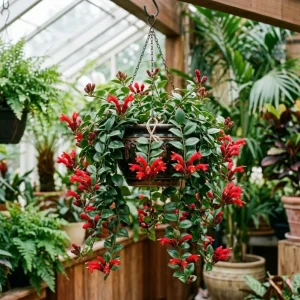 Red Lipstick Plant Live - Aeschynanthus Trailing Houseplant 4-inch Pot Indoor - Image 1