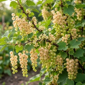 White Currant Live Plant - Cold Hardy Fruiting Shrub for Garden, 6-12