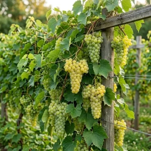 White Grape Vine Live Plant - Sweet Grapevine, Dormant, 6-12" Tall, Outdoor - Image 1