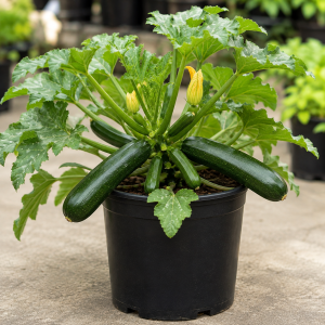 2 Zucchini Plants Live Seedlings, 4 Inches Pot, Live Squash Plants from 3 to 6 Inches Tall