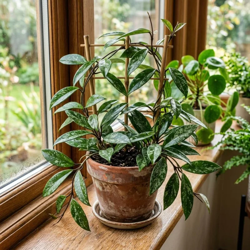Hoya Splash Live Plant – Rare Houseplant – 4 inch Pot, 4-7 inches Tall – Indoor - Image 1