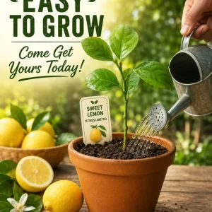Persian Sweet Lemon (Citrus Limetta) Live Plant – Starter Plug – 1-2 Inches Tall - Image 2