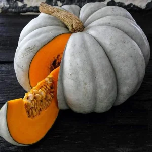 Jarrahdale Blue Pumpkin Seeds - 10 Heirloom Seeds, Decorative, Baking - Image 1