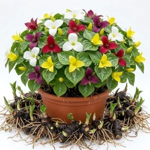 10 Assorted Trillium Bulbs for Planting - Wood Lily Tubers, Partial Shade - Image 6