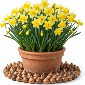 25 Yellow Daffodil Bulbs - Narcissus Spring Flower Bulbs, Hardy Outdoor Perennial - Image 1