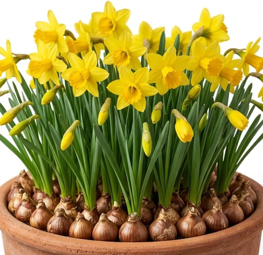25 Yellow Daffodil Flower Bulbs for Outdoor Planting - Hardy Perennial Narcissus - Image 1