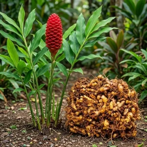 3 Fresh Ginger Shampoo Rhizomes Pinecone Ginger Roots Raw Zingiber Zerumbet Bulbs Awapuhi Fresh to Grow Indoor Outdoor - Image 2