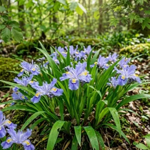 5 Blue Crested Wild Iris Bulbs - Perennial Spring Flowering Plants for Woodland - Image 3