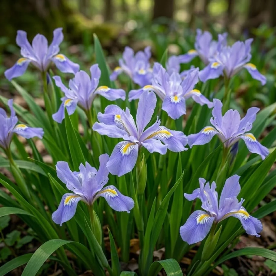 5 Blue Crested Wild Iris Bulbs - Perennial Spring Flowering Plants for Woodland - Image 5