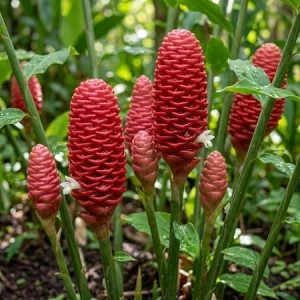 5 Fresh Shampoo Ginger Rhizomes - Awapuhi Pinecone Ginger Roots for Planting - Image 2