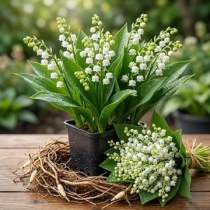 5 Lily of the Valley Bare Roots, Fragrant May Bells, White Lilies, 4-6 Inch, Outdoor Plant - Image 2