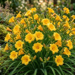 5 Yellow Reblooming Daylily Bulbs - Hardy Hemerocallis Perennial Plant - Image 2
