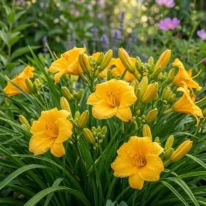 5 Yellow Reblooming Daylily Bulbs - Hardy Hemerocallis Perennial Plant - Image 3