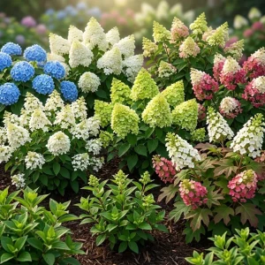 Assorted Hydrangea Live Plants - 2-Pack, 6-12 Inch Tall in 4 Inch Nursery Pot, Outdoor Flowering Shrub - Image 7