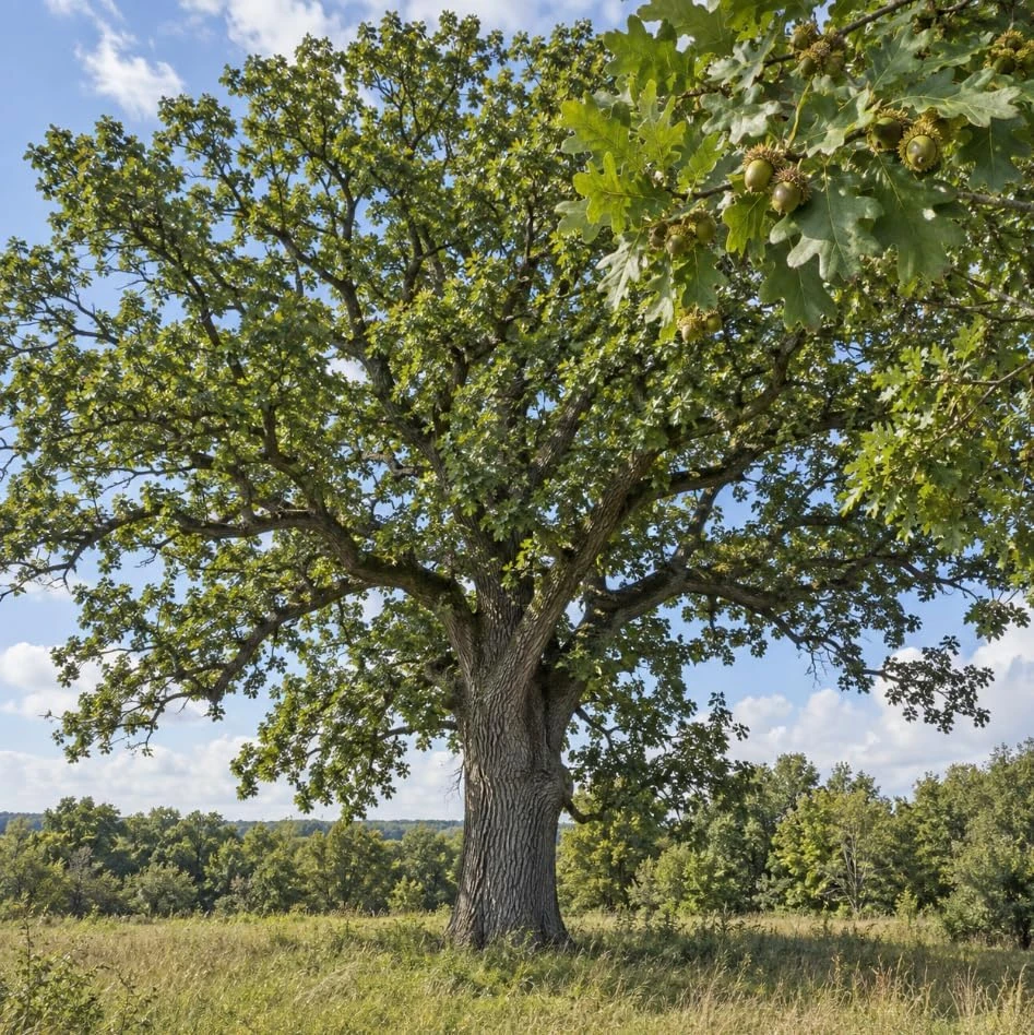 Bur Oak Tree Saplings, Set of 2 – Hardy Landscape Trees 1-2 Ft Tall - Image 2