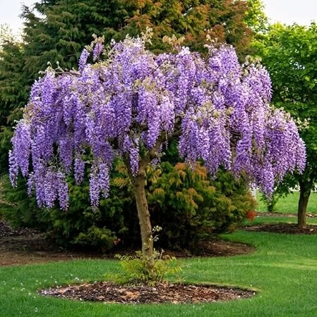 Dwarf Wisteria Live Plant – Purple Flowering Vine, 7-12" Tall, Outdoor - Image 2