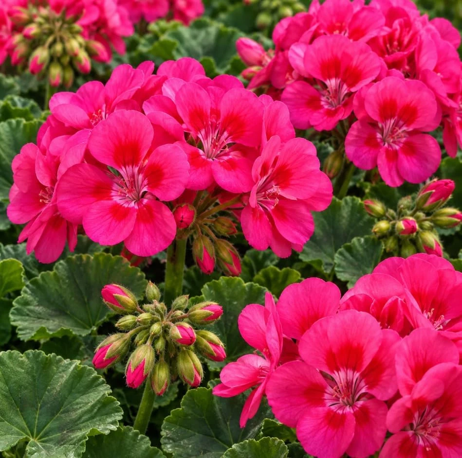 Geranium Live Plant - Red or Pink Pelargonium Flowers for Garden & Patio - Image 3