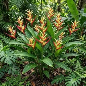 Pack 2 Heliconia Psittacorum Rhizomes – Tropical Bird of Paradise Bare Root Plants, 6-8 Inches Long - Image 1