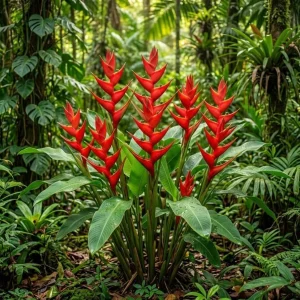 Pack of 2 Red Heliconia Rhizomes - Tropical Live Plant - 6-8 Inch Long Bare Root - Image 2