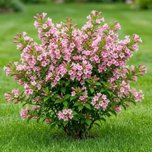 Pink Weigela Live Plant – Reblooming Shrub 6-12 Inch Tall, 4 Inch Pot Outdoor - Image 1