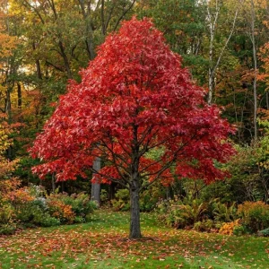 Red Oak Tree Live Plant in 4 Inch Pot, 6-12 Inch Tall, Outdoor Shade Tree - Image 1