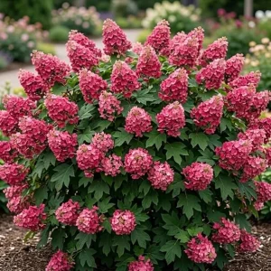 Ruby Slippers Oakleaf Hydrangea Tree Live Plant, 6-12